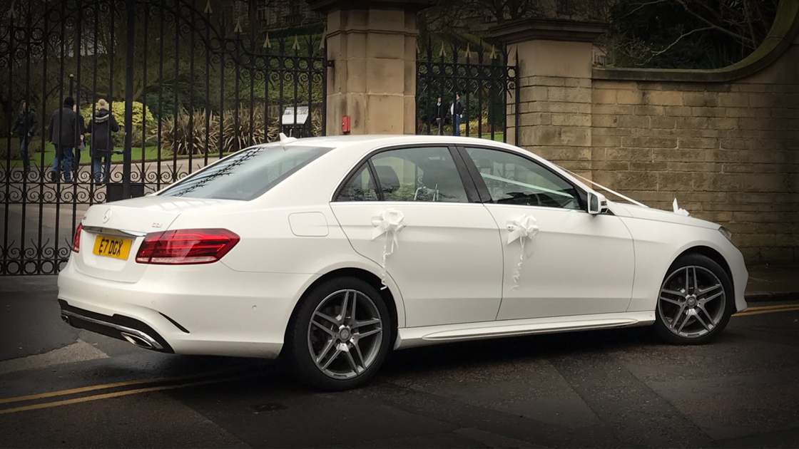 Executive White E Class - Side - Up To 4 Passengers