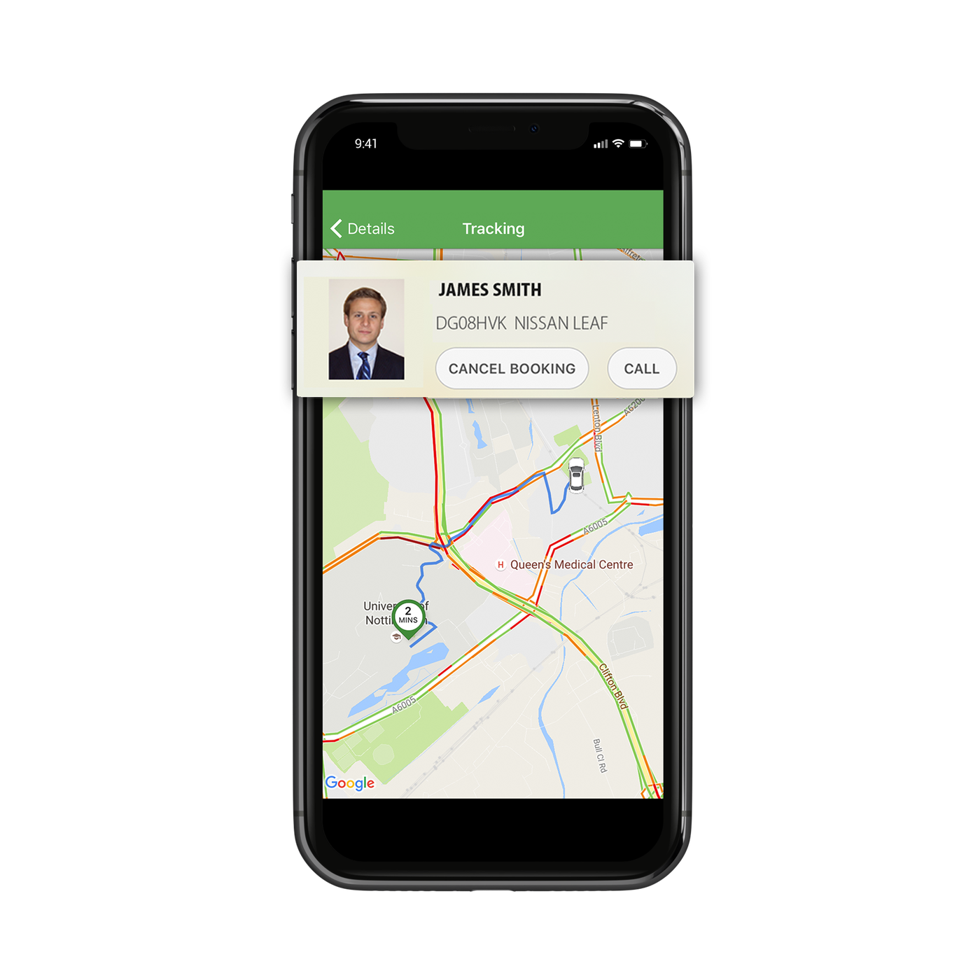 DG Cars driver standards on iPhone app